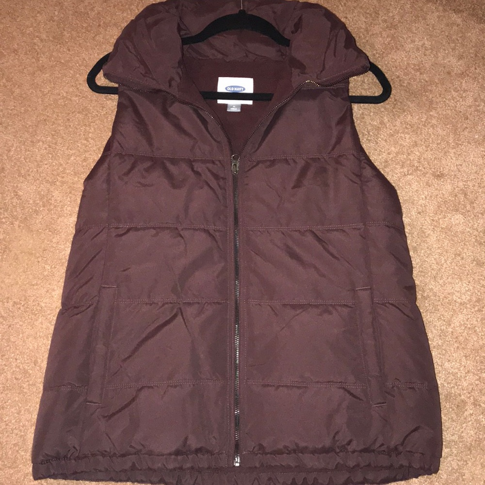 Old navy Maroon puff vest